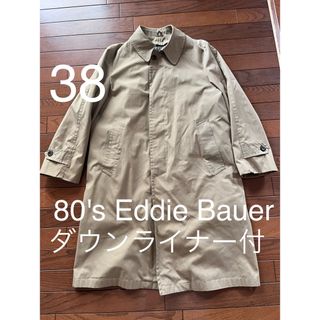 Eddie Bauer - 【EDDIEBAUER】80s 黒タグ ステンカラーコートの Eddie Bauer - 【EDDIEBAUER】80s 黒タグ ステンカラーコートの