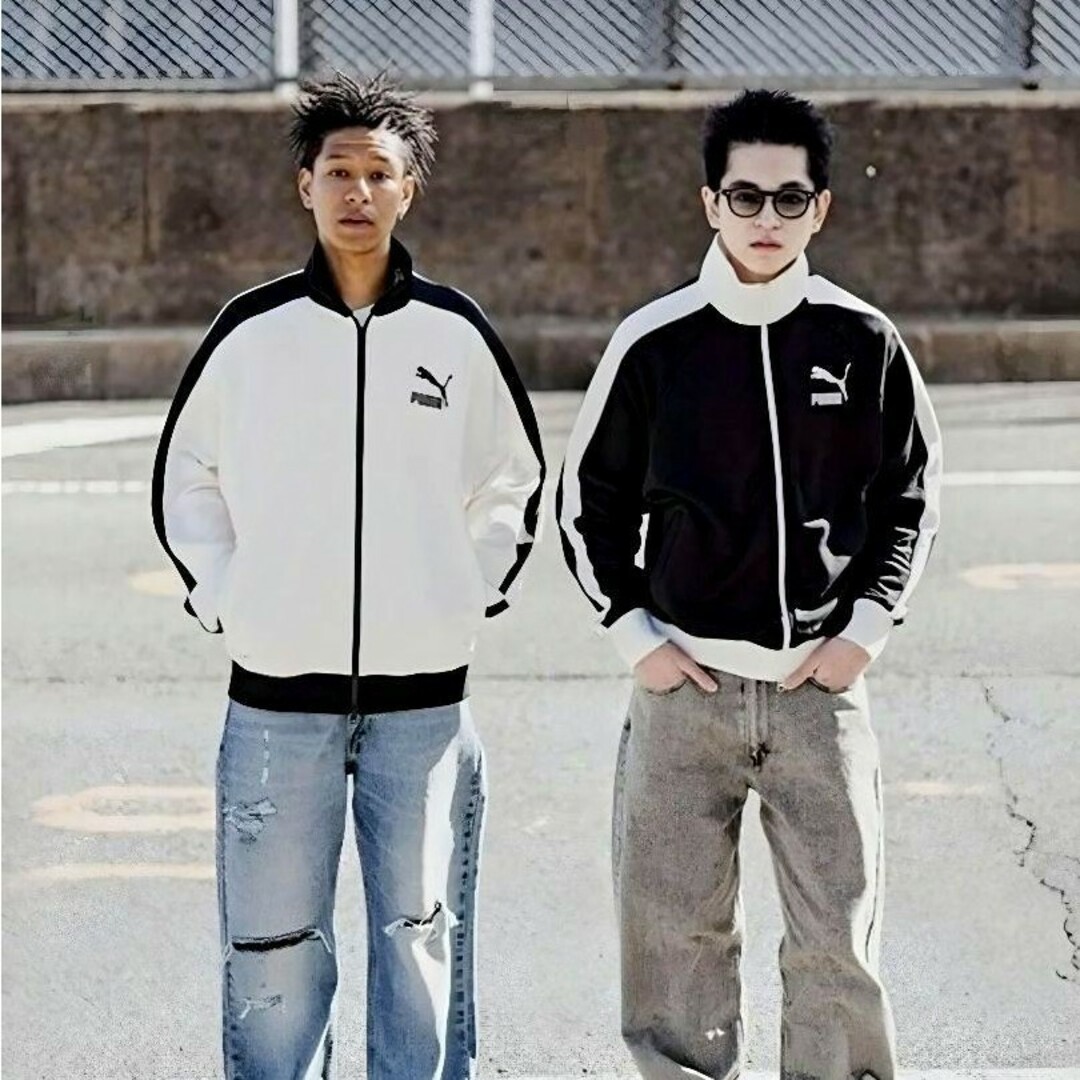 PUMA - PUMA☆白☆L☆フリークスストア別注T7トラックジャケット PUMA - PUMA☆白☆L☆フリークスストア別注T7トラックジャケット