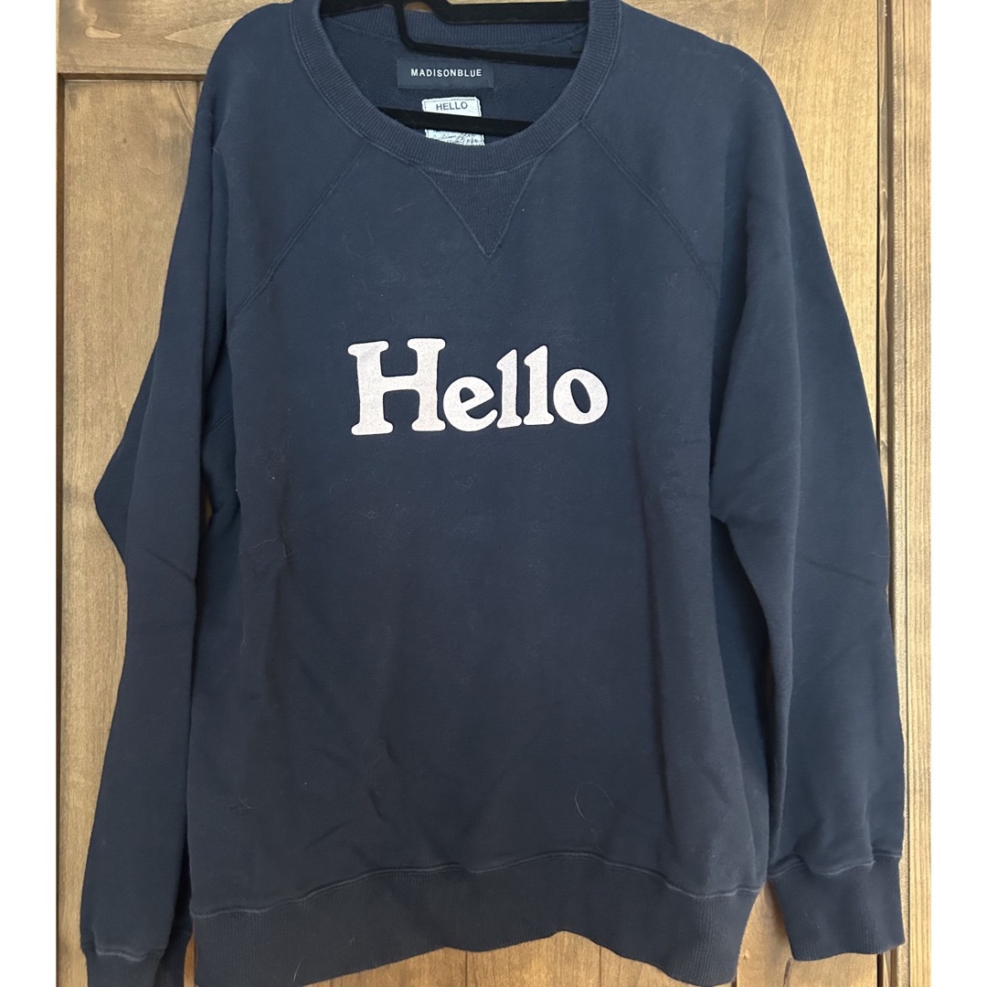 マディソンブルー helloトレーナー マディソンブルー helloトレーナー