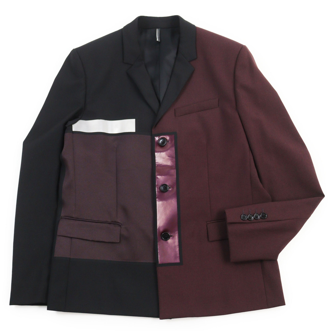 Dior - 極美品●Dior HOMME ディオールオム 14SSランウェイ着 463C294W1887 モンドリアンジャケット・テーラードジャケット 48 イタリア製 正規品 メンズ