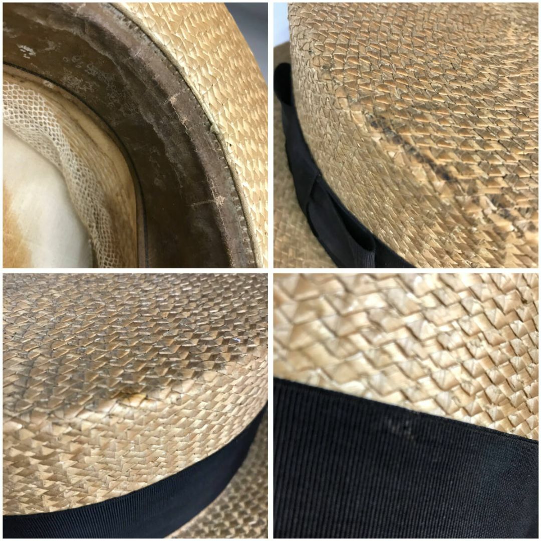 SUPERIOR QUALITY TRADE MARK ビンテージカンカン帽 SUPERIOR QUALITY TRADE MARK ビンテージカンカン帽 - メルカリ