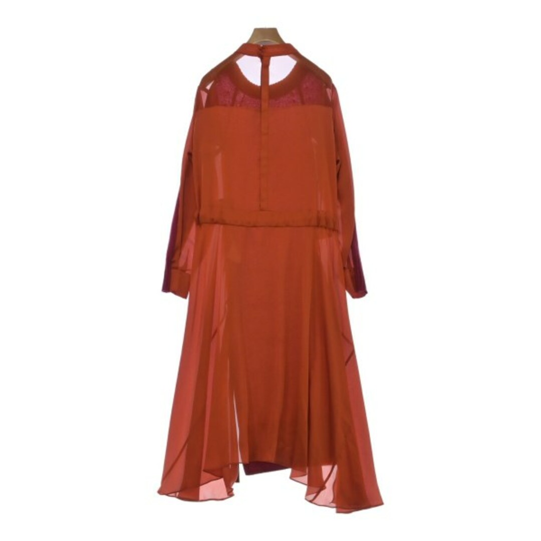 sacai サカイ ワンピース 1(S位) 赤xオレンジ 【古着】 sacai サカイ ワンピース 1(S位) 赤xオレンジ 【古着】