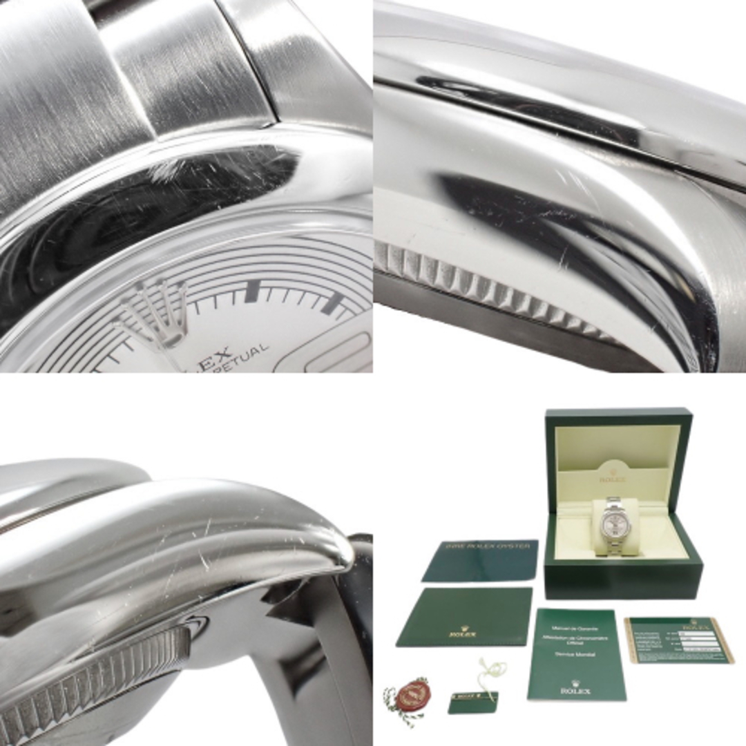 ROLEX(ロレックス)の【保証書付】ロレックス 177200 オイスターパーペチュアル SS ステンレススチール V番(2009年) 自動巻き 腕時計 2010年8月購入 シルバー シルバー レディース 41100057459【アラモード】 レディースのファッション小物(腕時計)の商品写真