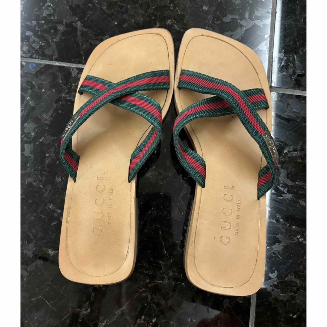 GUCCI - 美品 GUCCI ミュール サンダル 36.1/2約23.5cmベージュ GUCCI - 美品 GUCCI ミュール サンダル 36.1/2約23.5cmベージュ