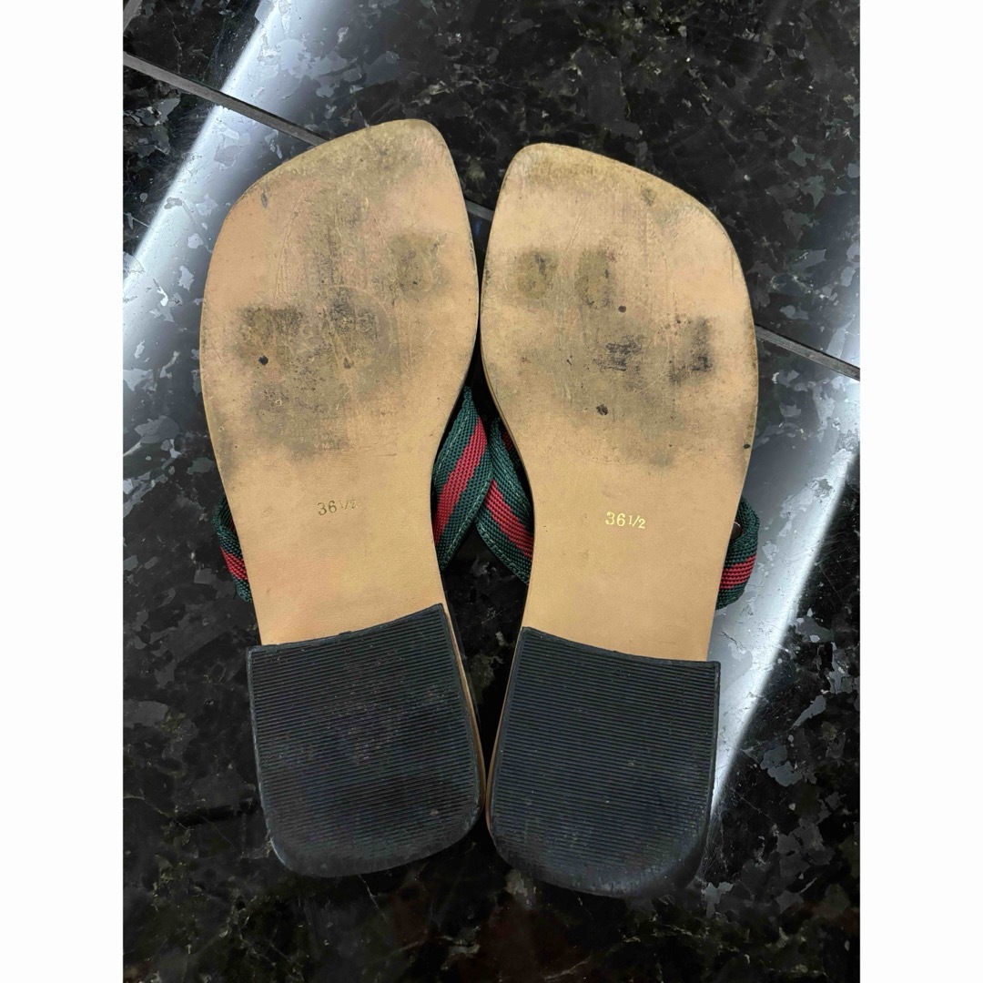 GUCCI - 美品 GUCCI ミュール サンダル 36.1/2約23.5cmベージュ GUCCI - 美品 GUCCI ミュール サンダル 36.1/2約23.5cmベージュ