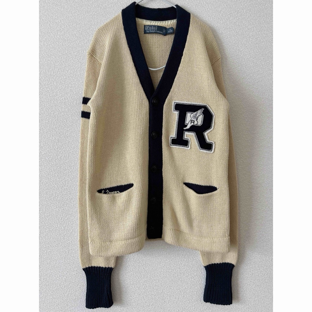 90s POLO ラルフローレン ビンテージレタードカーディガン 90s POLO ラルフローレン ビンテージレタードカーディガン