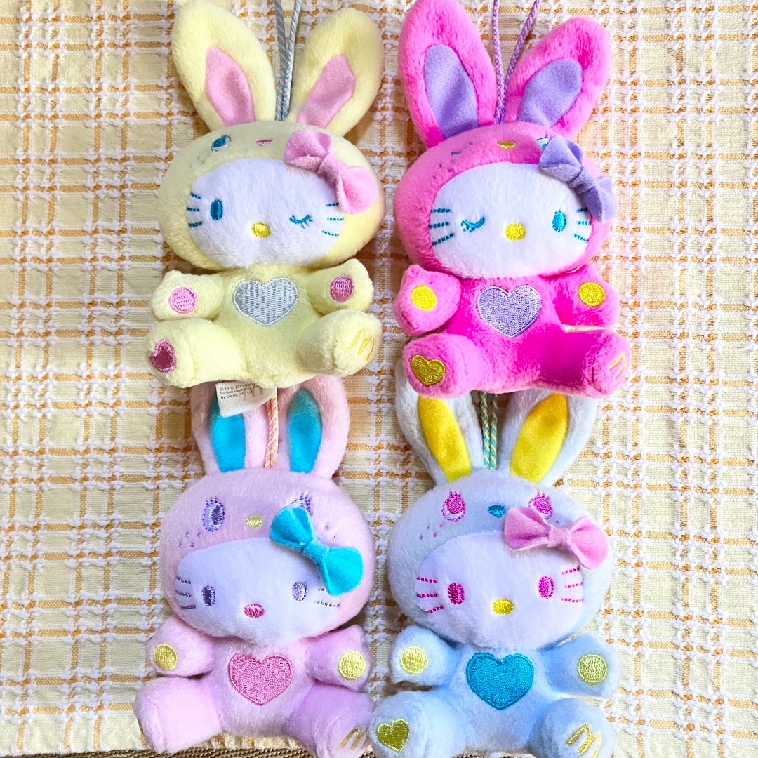 ハローキティ - 2011年マグドナルドハッピーセット限定　キティーちゃん　コンプリート4種 ハローキティ - 2011年マグドナルドハッピーセット限定 キティー