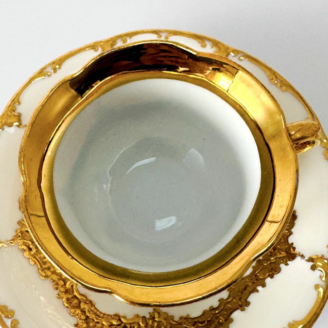 MEISSEN - ☆マイセン☆1級品/カップ&ソーサ/花柄/ゴールド MEISSEN - ☆マイセン☆1級品/カップ&ソーサ/花柄/ゴールド