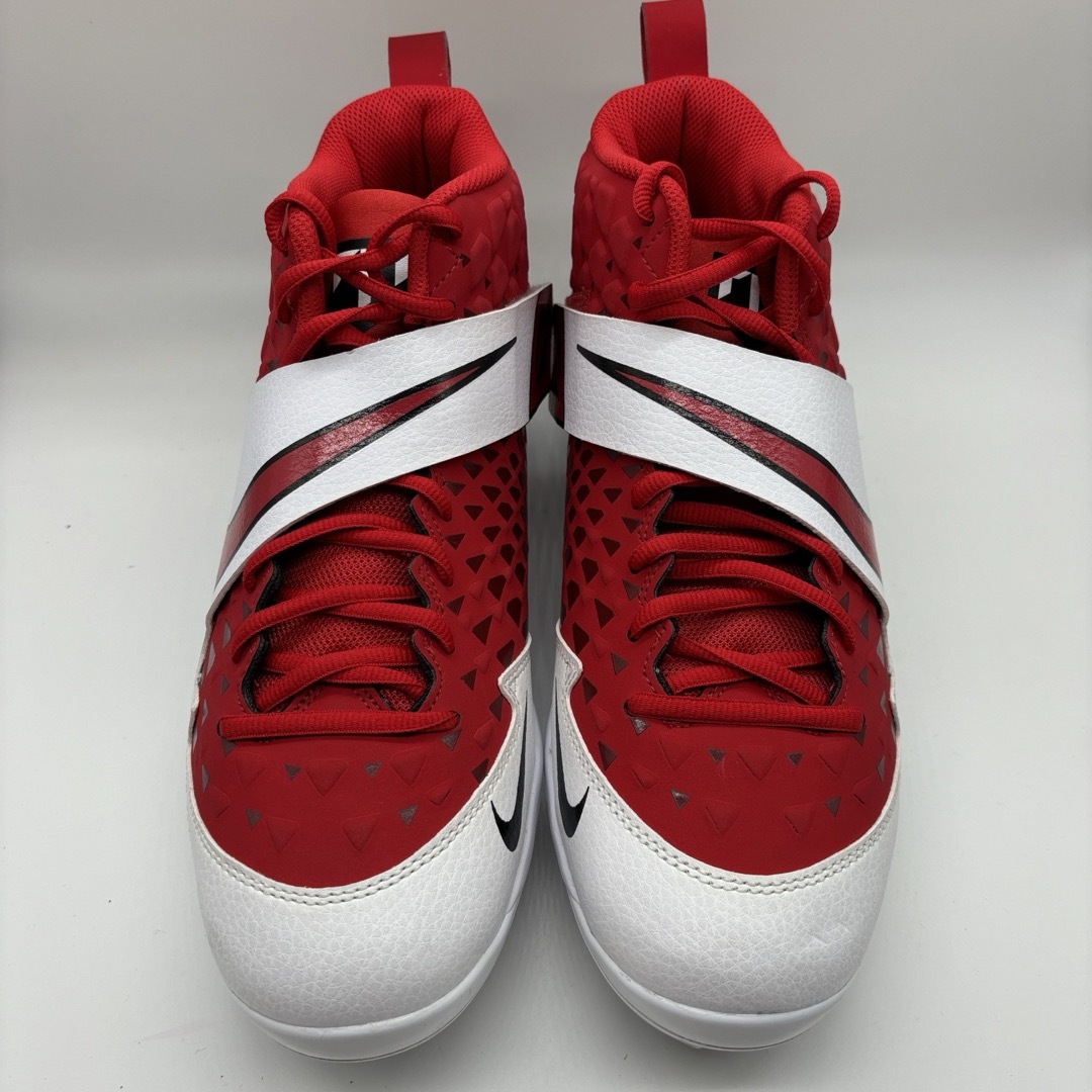 NIKE - NIKE 野球 スパイク 金具 レッド 赤 27㎝ミドルカット NIKE - NIKE 野球 スパイク 金具 レッド 赤 27㎝ミドルカット
