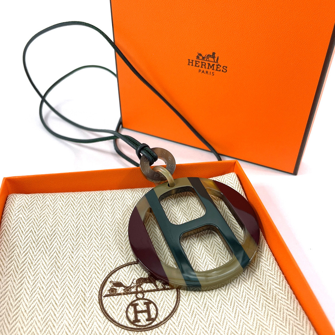 HERMES - エルメス ネックレス Hエキップ グリーンの通販 by J-P HERMES - エルメス ネックレス Hエキップ グリーンの通販 by J-P