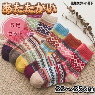 靴下【５足セット】ソックス 暖かい レディース 防寒靴下 極暖e　1073(ソックス)