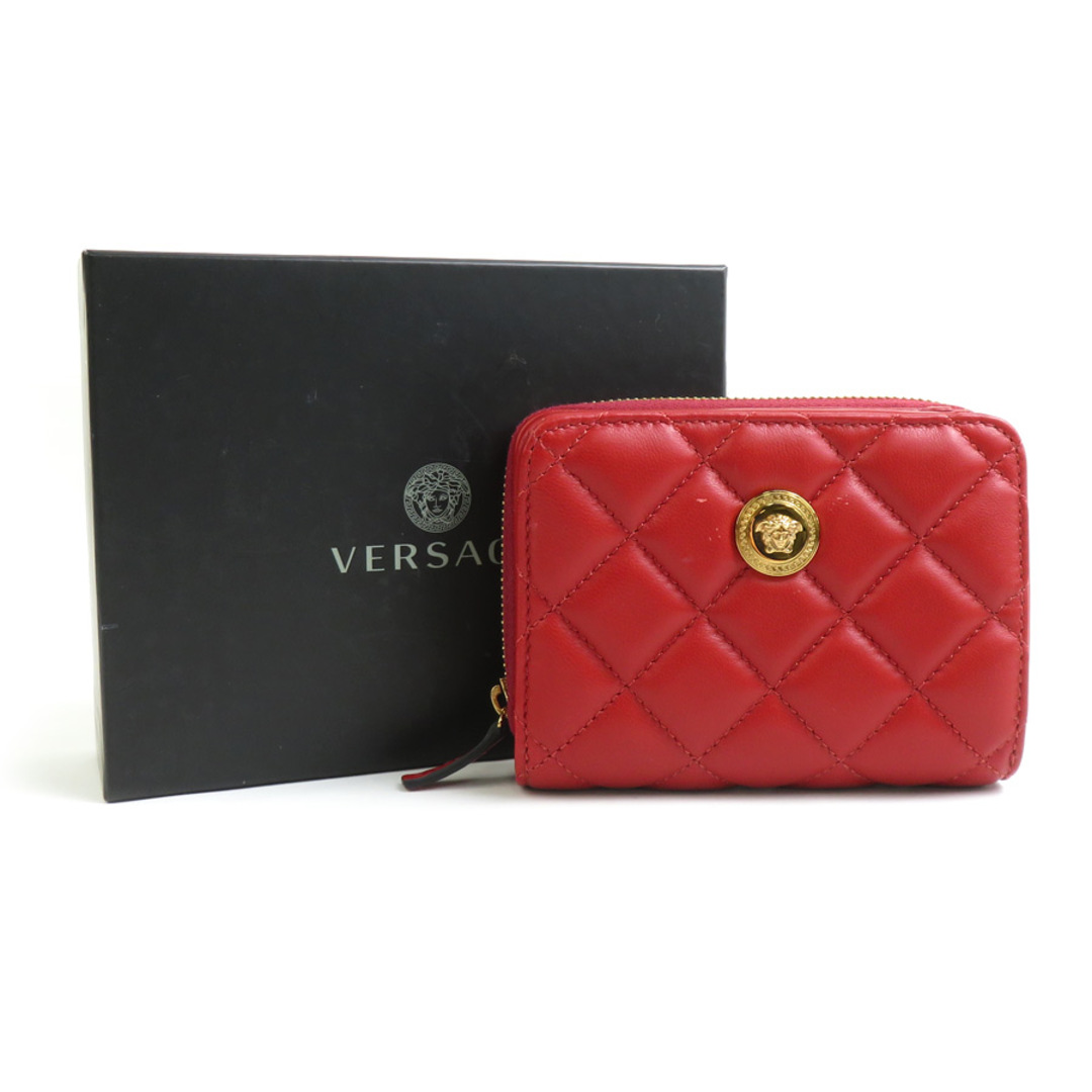ヴェルサーチ VERSACE 二つ折り財布 メデューサ レザー レッド ヴェルサーチ VERSACE 二つ折り財布 メデューサ レザー レッド