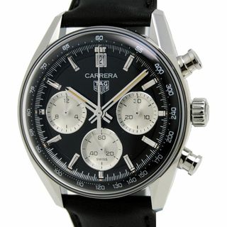 タグホイヤー(TAG Heuer)のタグホイヤー/Tag Heuer/メンズ時計/カレラクロノグラフ/キャリバーTH20-00/SS×レザー/裏スケ/ブラック/CBS2210.FC6534【MW1739】(腕時計(アナログ))