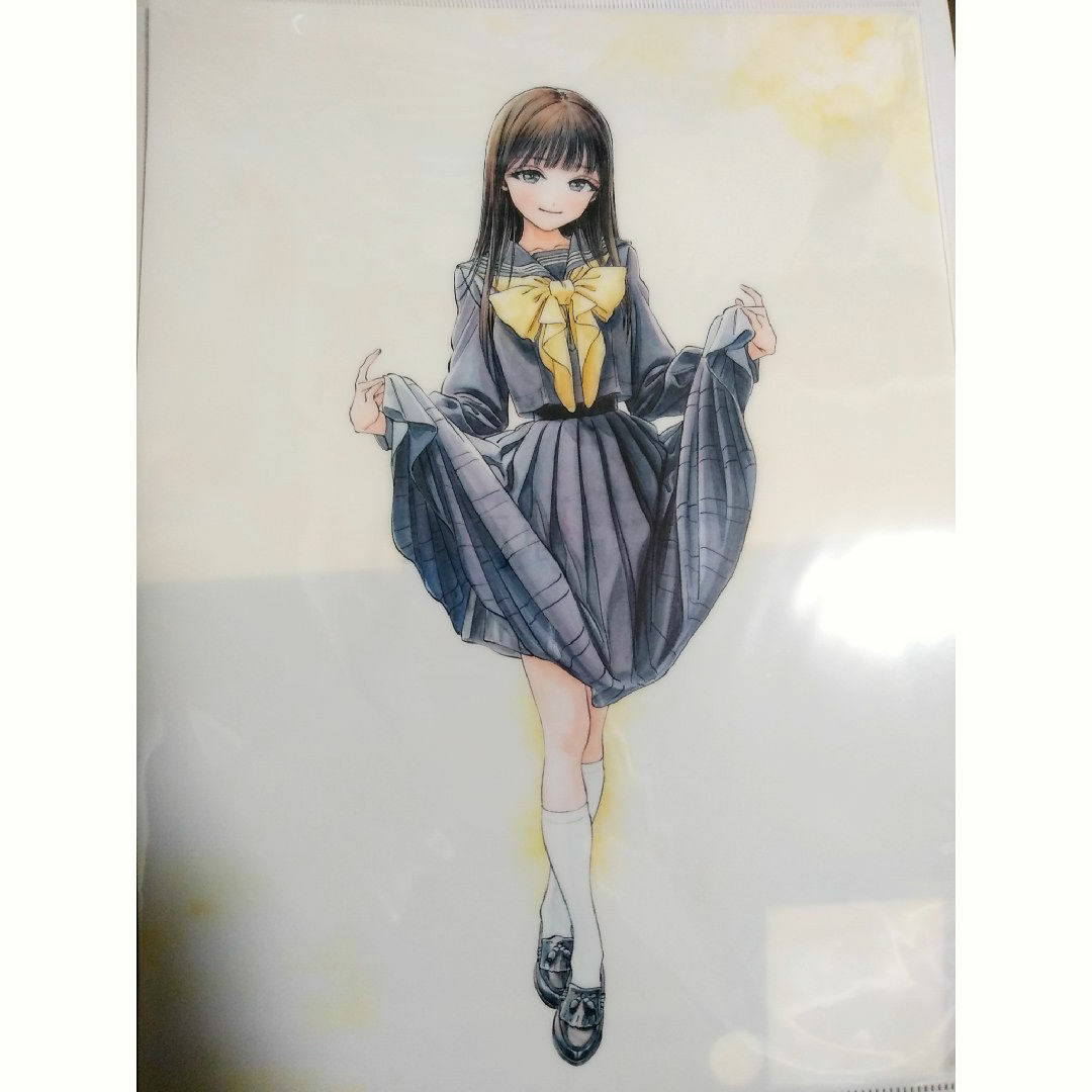 新品 明日ちゃんのセーラー服 原画展 クリアファイル 小路 新品 明日ちゃんのセーラー服 原画展 クリアファイル 小路