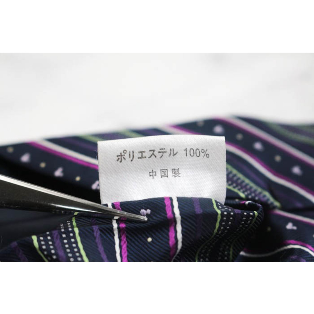 Disney(ディズニー)のディズニー ブランド ネクタイ ミッキー ストライプ柄 ドット PO メンズ ネイビー Disney メンズのファッション小物(ネクタイ)の商品写真