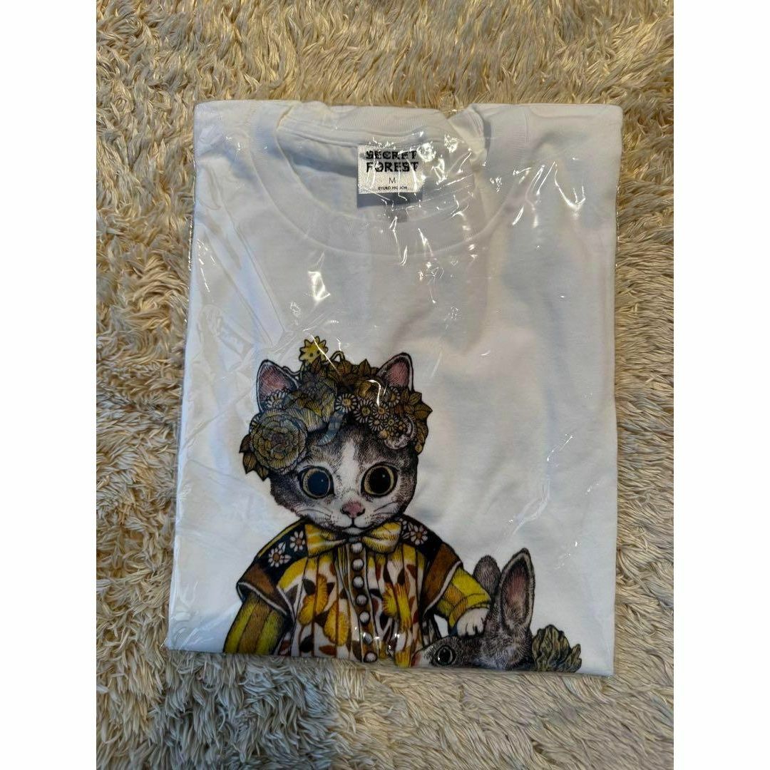 韓国限定】ヒグチユウコ 秘密の森 白Tシャツ L ギュスターヴ 韓国限定】ヒグチユウコ 秘密の森 白Tシャツ L ギュスターヴ