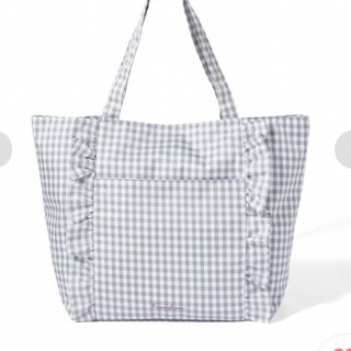 フランフラン(Francfranc)の Francfranc ロゴ レジャーバッグ フリル グレー(トートバッグ)