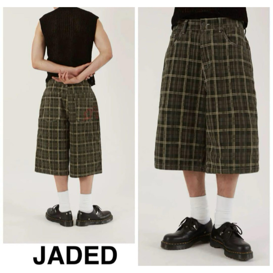 希少サイズ W30】 JADED LONDON チェック ハーフパンツ 希少サイズ W30】 JADED LONDON チェック ハーフパンツ