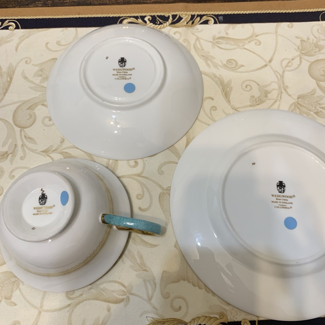 未使用 ウェッジウッド コロンビア パウダーターコイズ ティー 未使用 ウェッジウッド コロンビア パウダーターコイズ ティー