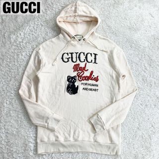 GUCCI - 極美品 GUCCI グッチ キャットデザイン ロゴパーカー 猫 GUCCI - 極美品 GUCCI グッチ キャットデザイン ロゴパーカー 猫