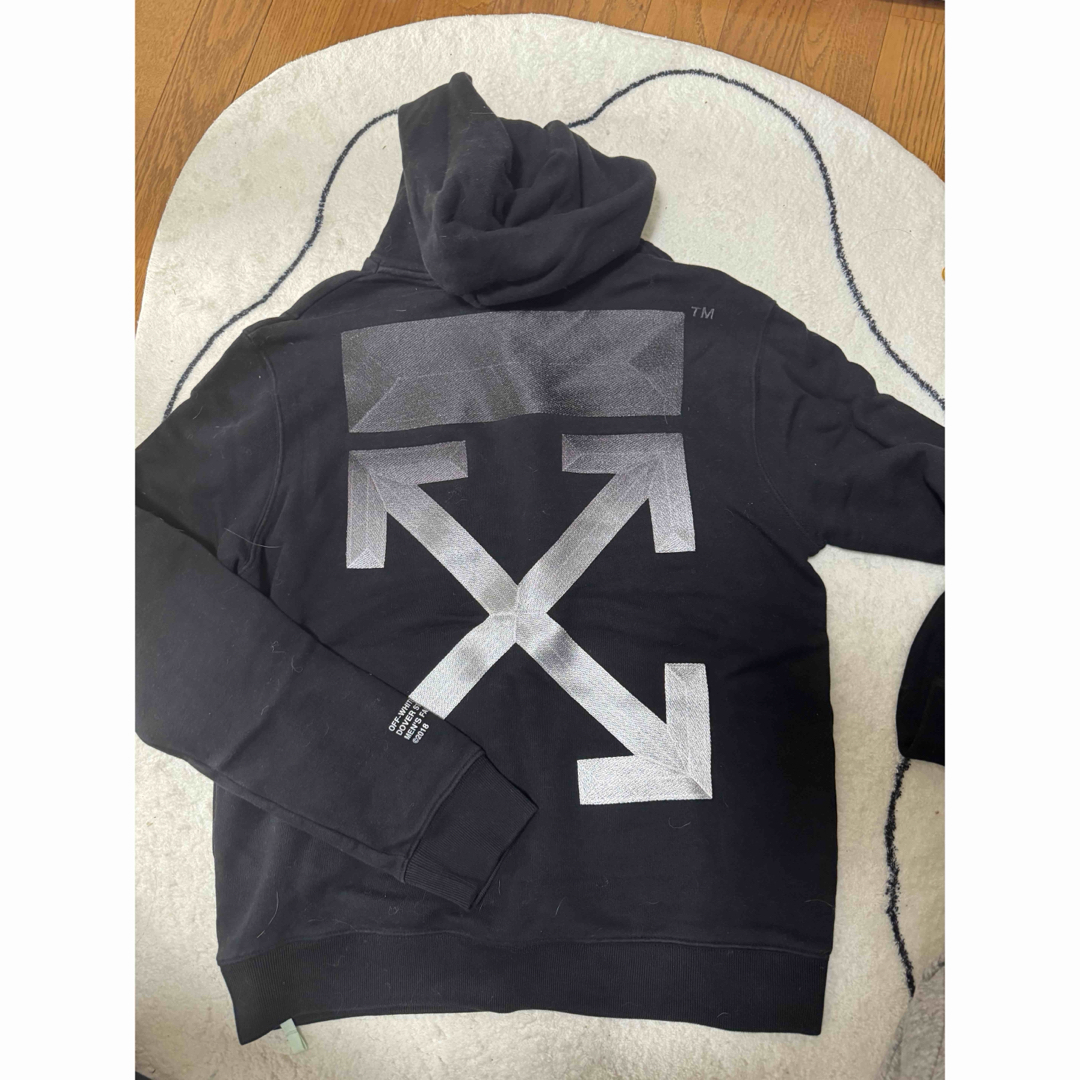 Off-White - 美品DOVER STREET MARKET✖️OFFwhiteパーカー 黒 Off-White - 美品DOVER STREET MARKET✖️OFFwhiteパーカー 黒