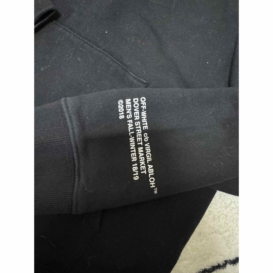 Off-White - 美品DOVER STREET MARKET✖️OFFwhiteパーカー 黒 Off-White - 美品DOVER STREET MARKET✖️OFFwhiteパーカー 黒