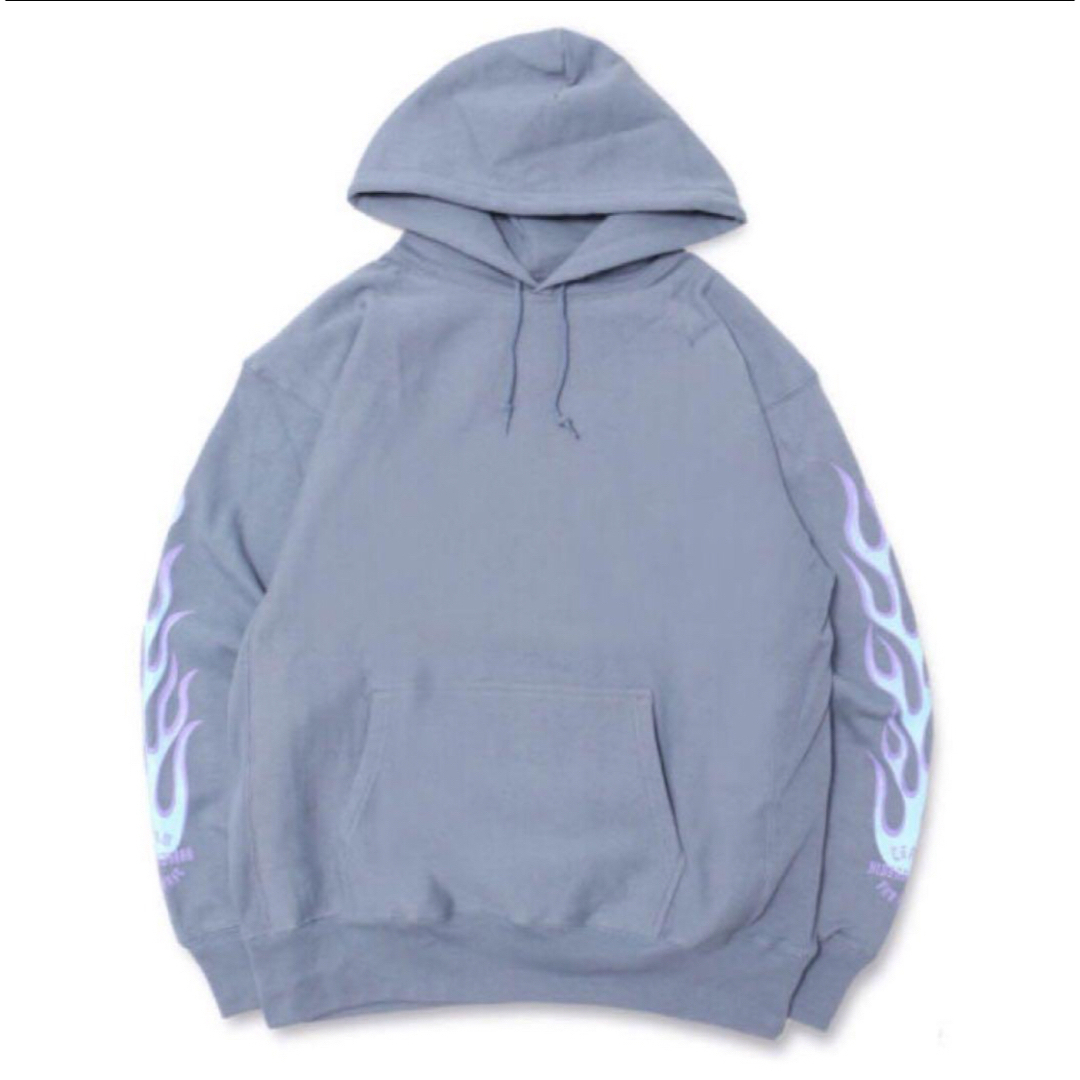 HIDE AND SEEK - キムタク着HideandSeek FLAME HOODED SWEAT XL HIDE AND SEEK - キムタク着HideandSeek FLAME HOODED SWEAT XL
