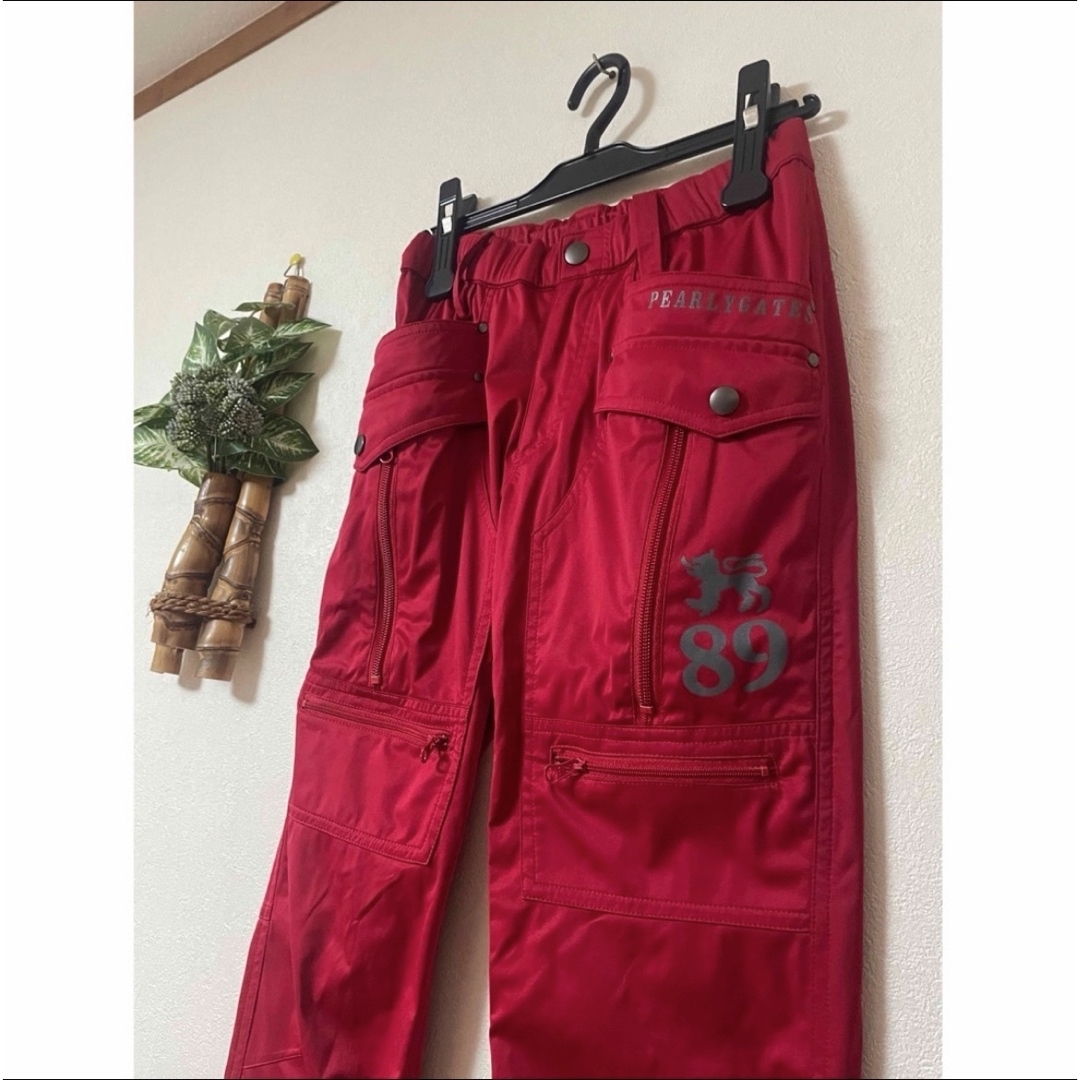 パーリーゲイツ ゴルフ パンツ レッド 0 美品 パーリーゲイツ ゴルフ パンツ レッド 0 美品