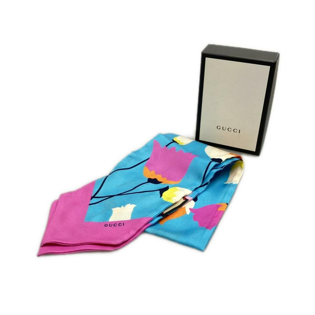 GUCCI - 美品 グッチ GUCCI ネックボウ シルク100% チューリップ GUCCI - 美品 グッチ GUCCI ネックボウ シルク100% チューリップ