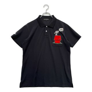 ダンスウィズドラゴン(Dance With Dragon)のcoco 中古 ダンスウィズドラゴン DANCE WITH DRAGON メンズ 半袖ポロシャツ 2(M) 黒 スヌーピー(ウエア)
