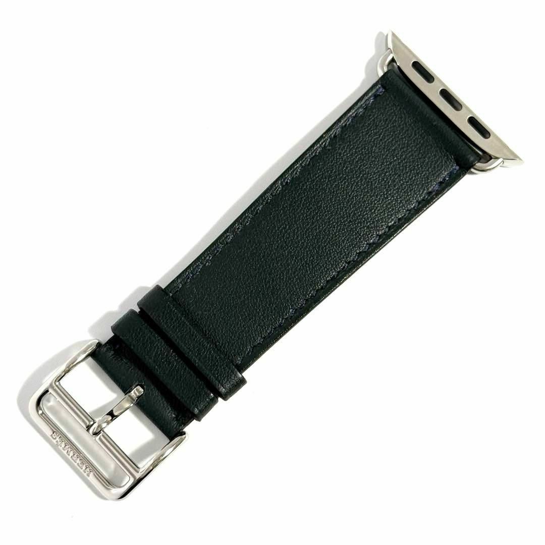 HERMES - 【深緑色】エルメス メンズ アップルウォッチ ベルト HERMES - 【深緑色】エルメス メンズ アップルウォッチ ベルト