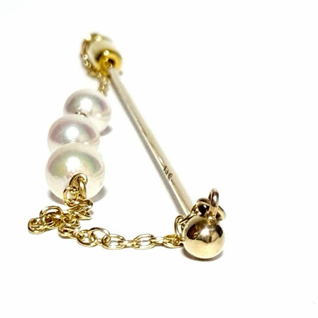 MIKIMOTO - 【超美品】ミキモト レディース ピン ブローチ K14 MIKIMOTO - 【超美品】ミキモト レディース ピン ブローチ K14