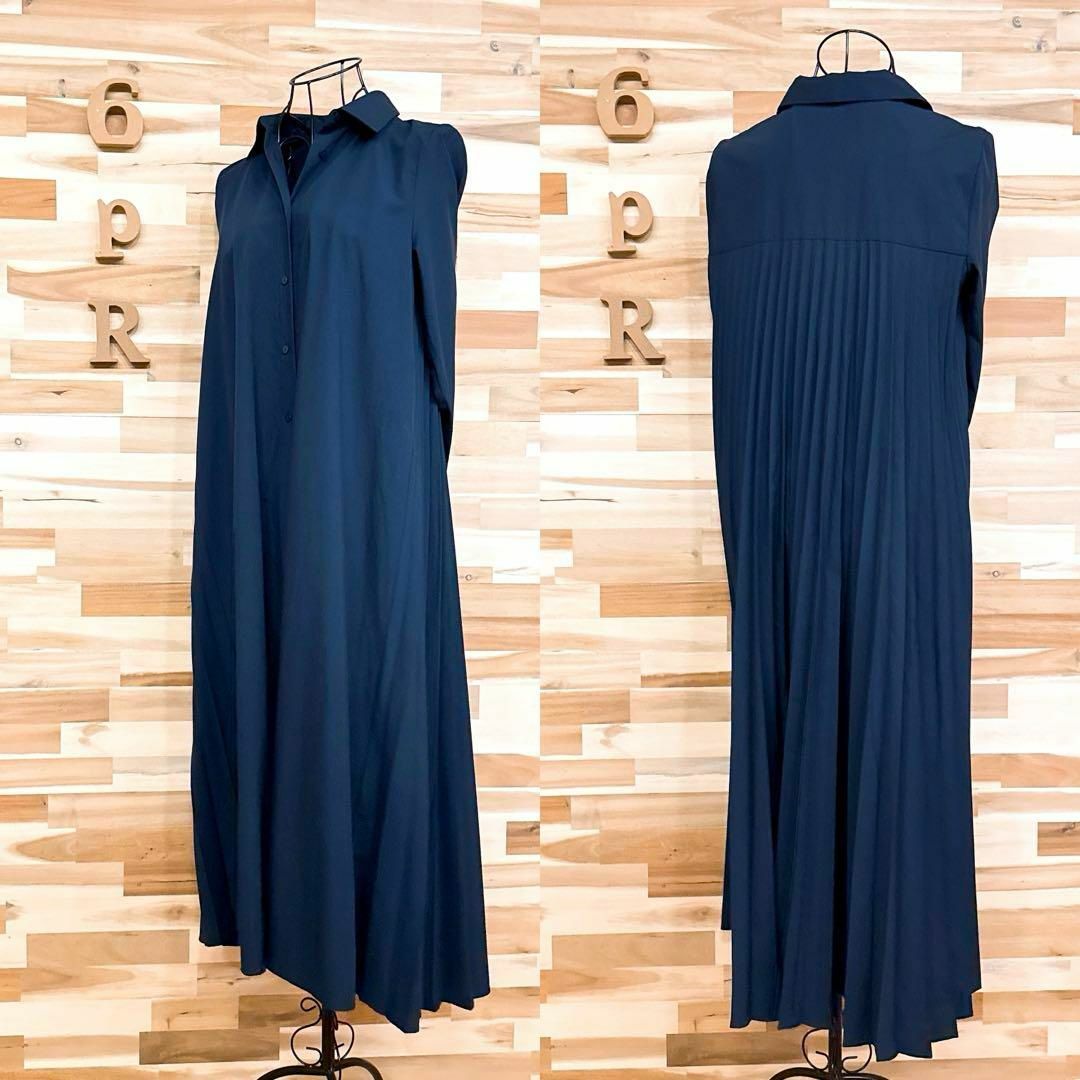 ZARA - 【ザラ】ZARA バック プリーツ ロング シャツ ワンピース ZARA - 【ザラ】ZARA バック プリーツ ロング シャツ ワンピース