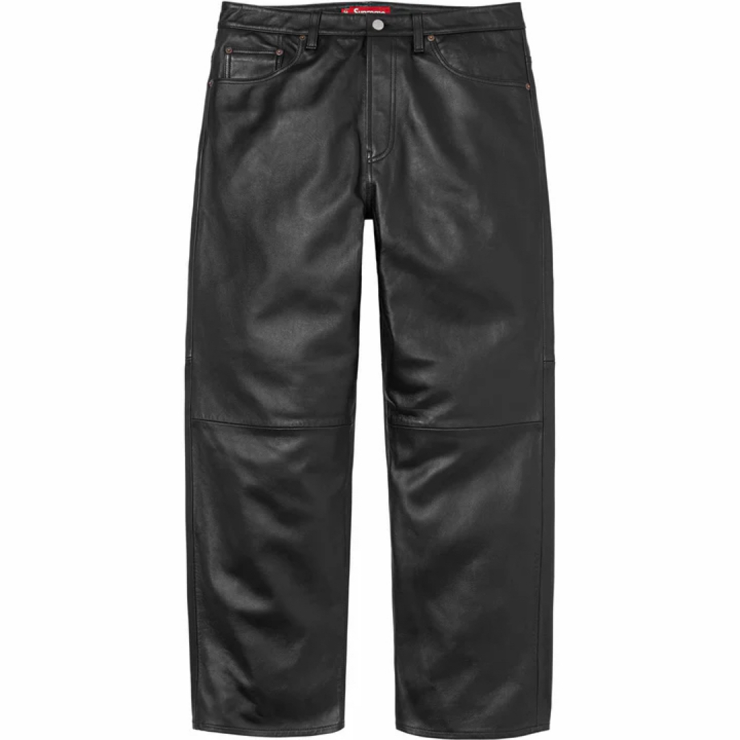 【最安値※30】Leather Baggy 5-Pocket Jean