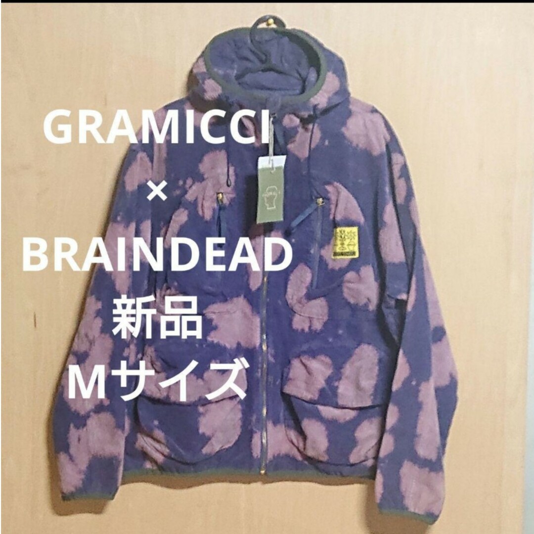 新品 GRAMICCI × BRAINDEAD マウンテン パーカー M 紺 紫 新品 GRAMICCI × BRAINDEAD マウンテン パーカー M 紺 紫