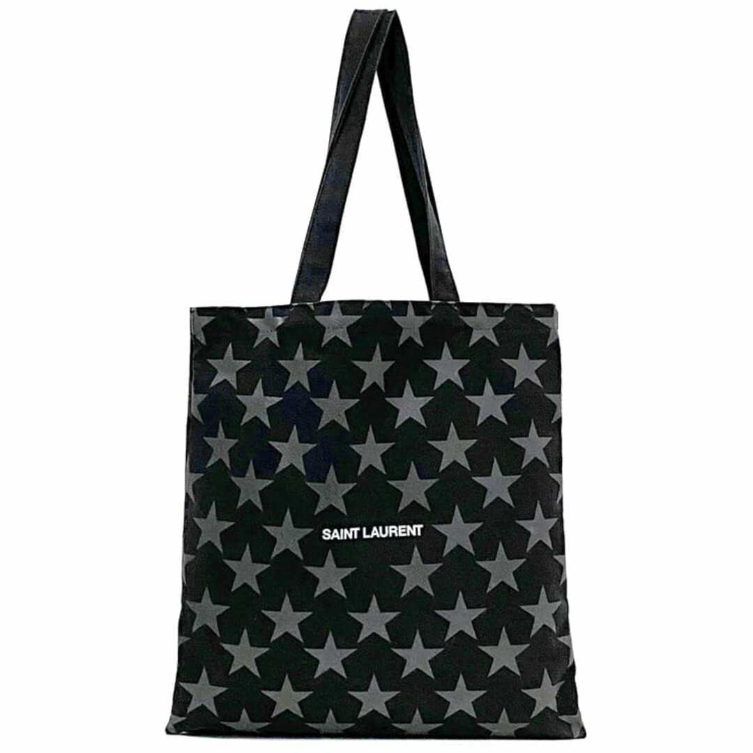 SAINT LAURENT - サンローラン トートバッグ ブラック グレー SAINT LAURENT - サンローラン トートバッグ ブラック グレー