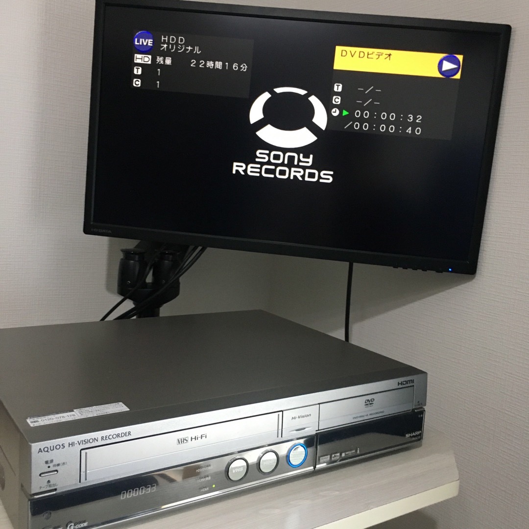 SHARP HDMI対応 ビデオ一体型DVDレコーダー DV-ACV32 SHARP HDMI対応 ビデオ一体型DVDレコーダー DV-ACV32