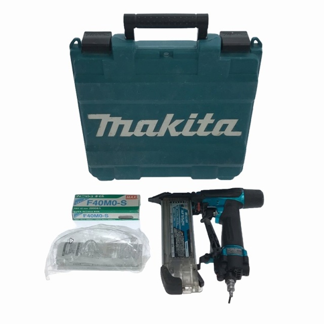 ☆品☆makita マキタ 55mm 高圧 仕上釘打機 AF552HM 青 ケース付 ☆品☆makita マキタ 55mm 高圧 仕上釘打機 AF552HM 青 ケース付
