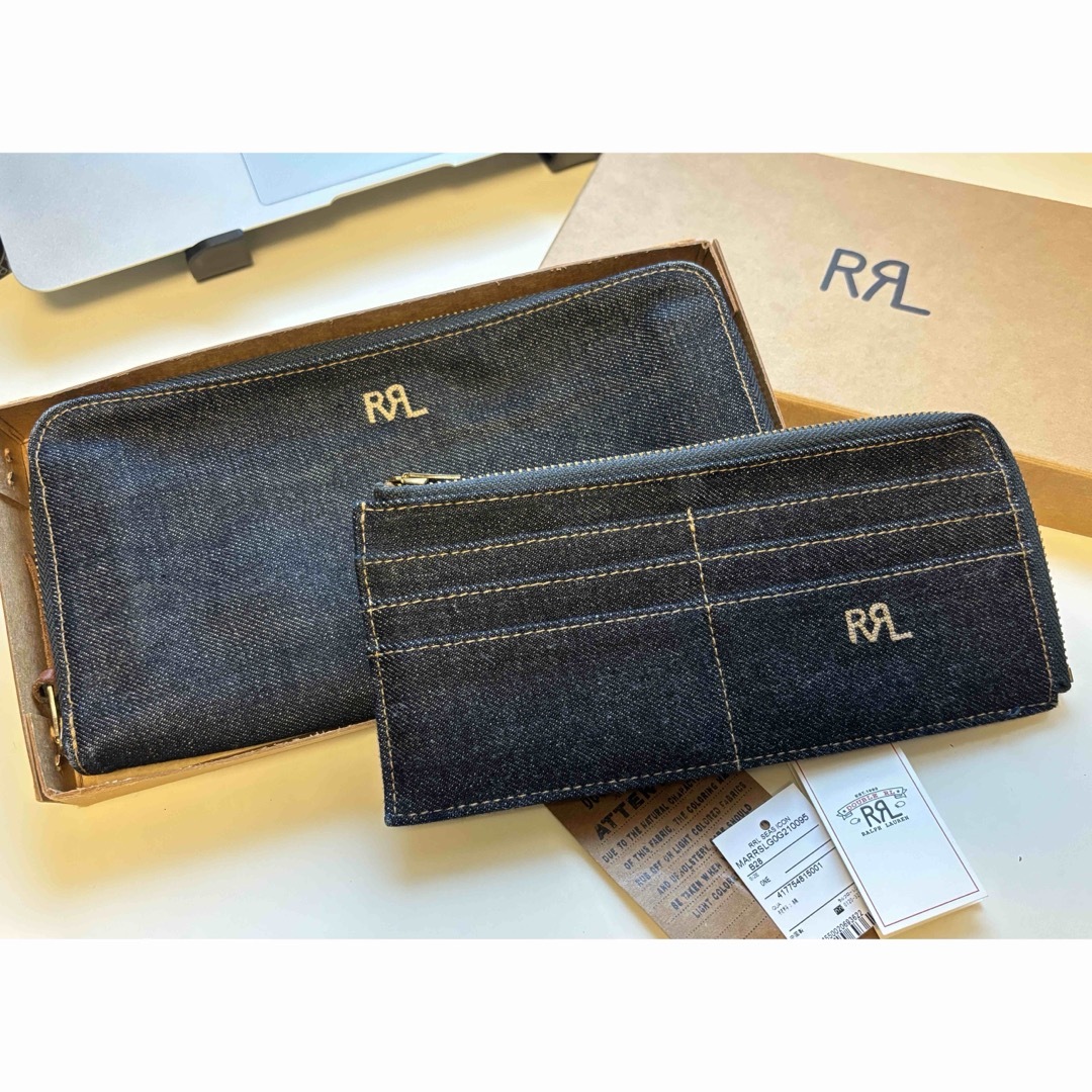 RRL - RRL/財布/デニム/インディゴ/カードケース/ラウンドジップ RRL - RRL/財布/デニム/インディゴ/カードケース/ラウンドジップ