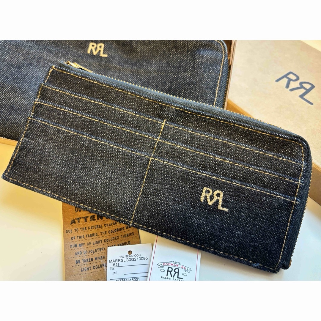 RRL - RRL/財布/デニム/インディゴ/カードケース/ラウンドジップ RRL - RRL/財布/デニム/インディゴ/カードケース/ラウンドジップ