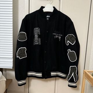 STUSSY フード付きスタジャン XL 気持ちよ STUSSY フード付きスタジャン XL 気持ちよ