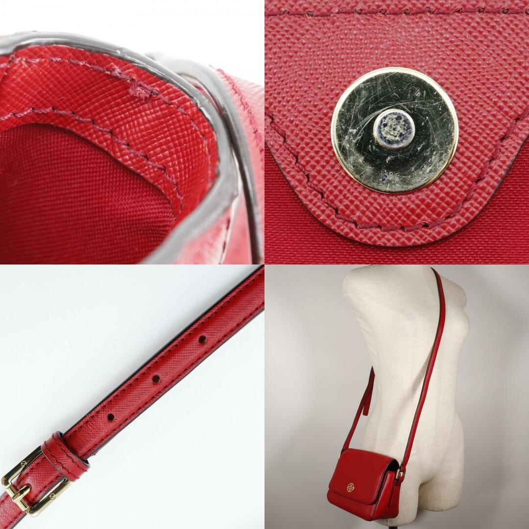 Tory Burch】トリーバーチ ロゴ ポシェット レザー 赤 Tory Burch】トリーバーチ ロゴ ポシェット レザー 赤