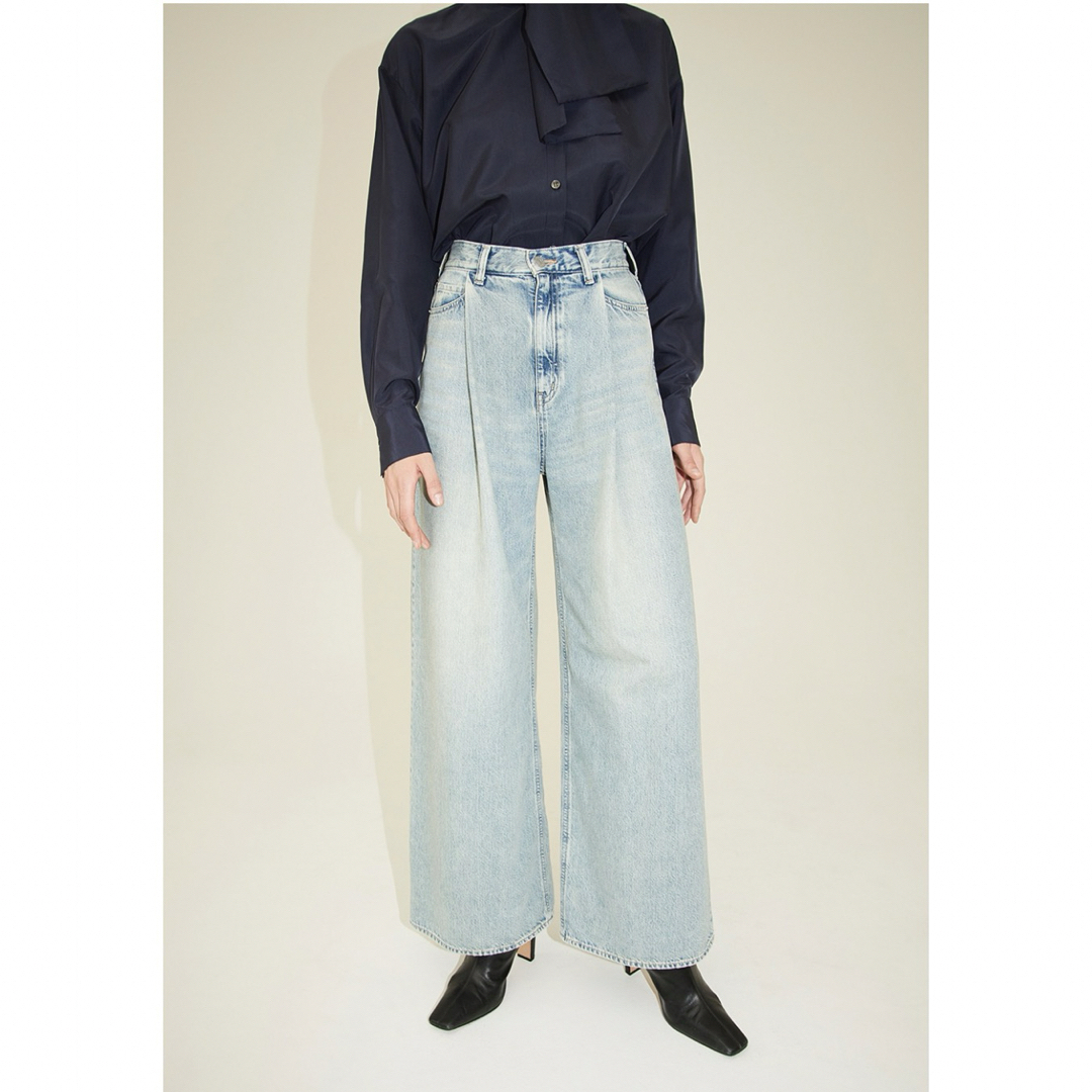 CLANE - CLANE 広瀬すず デニム TUCK WIDE DENIM PANTSの通販 by CLANE - CLANE 広瀬すず デニム TUCK WIDE DENIM PANTSの通販 by