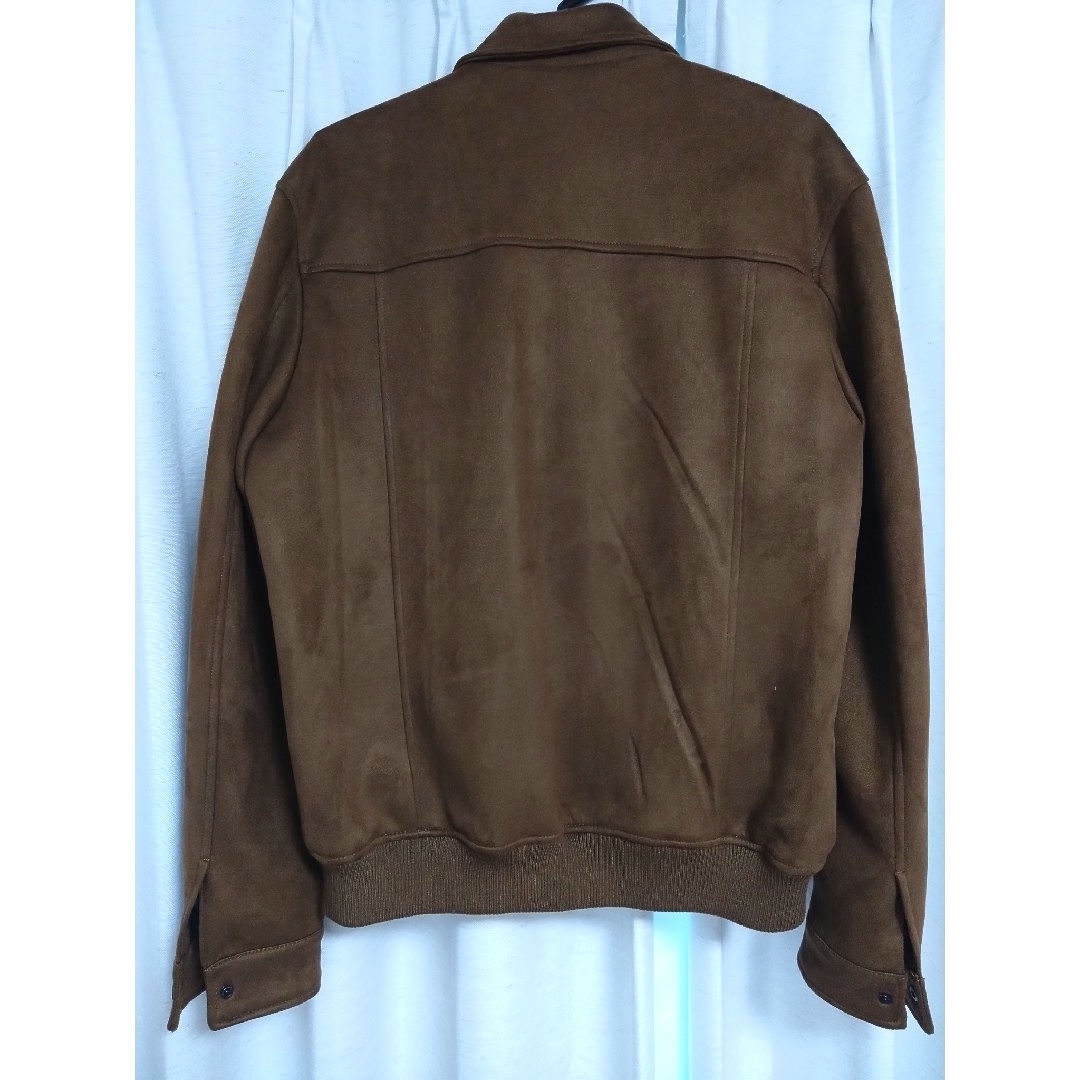 ZARA - ZARA フェイクスエード ジャケット アウター ブラウンの ZARA - ZARA フェイクスエード ジャケット アウター ブラウンの