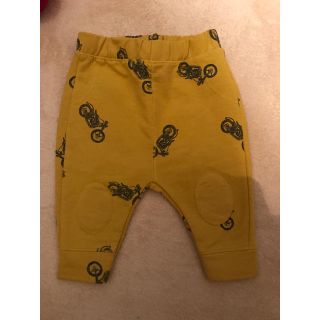 ザラキッズ(ZARA KIDS)のZARA BABY ズボン バイク柄 黄色 イエロー(パンツ)