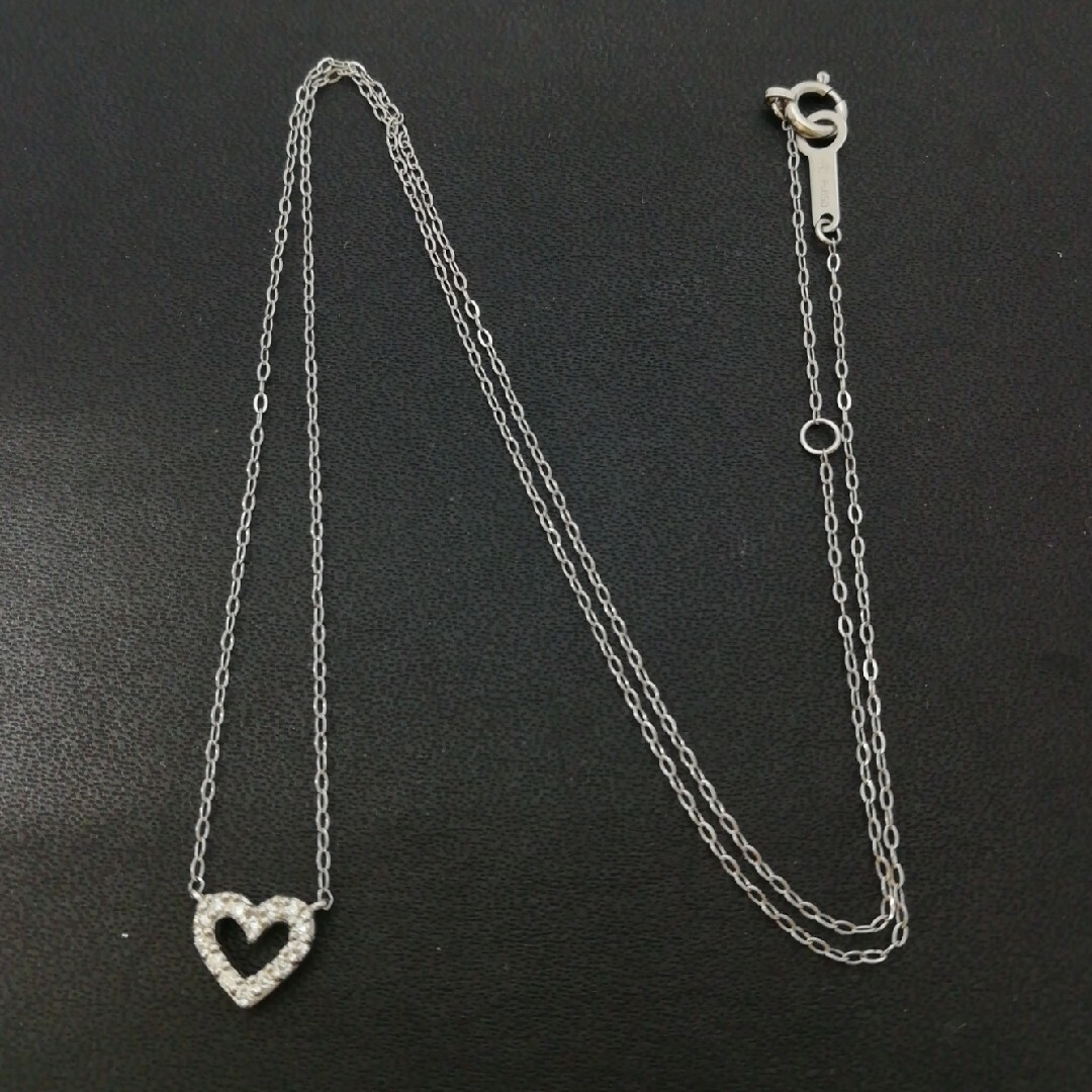 4℃❤️Pt850✨ダイヤモンド❤️ハートネックレス✨ブランド 4℃❤️Pt850✨ダイヤモンド❤️ハートネックレス✨ブランド