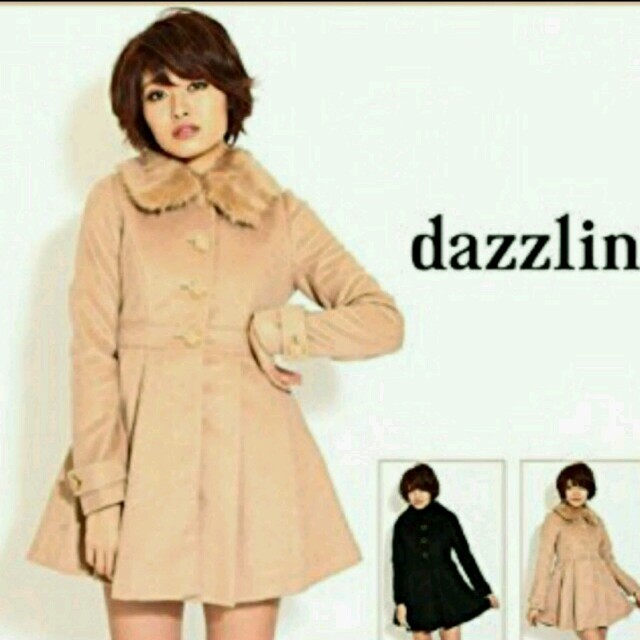 dazzlin(ダズリン)の本日削除！お買い得dazzlinファー付きコート レディースのジャケット/アウター(毛皮/ファーコート)の商品写真