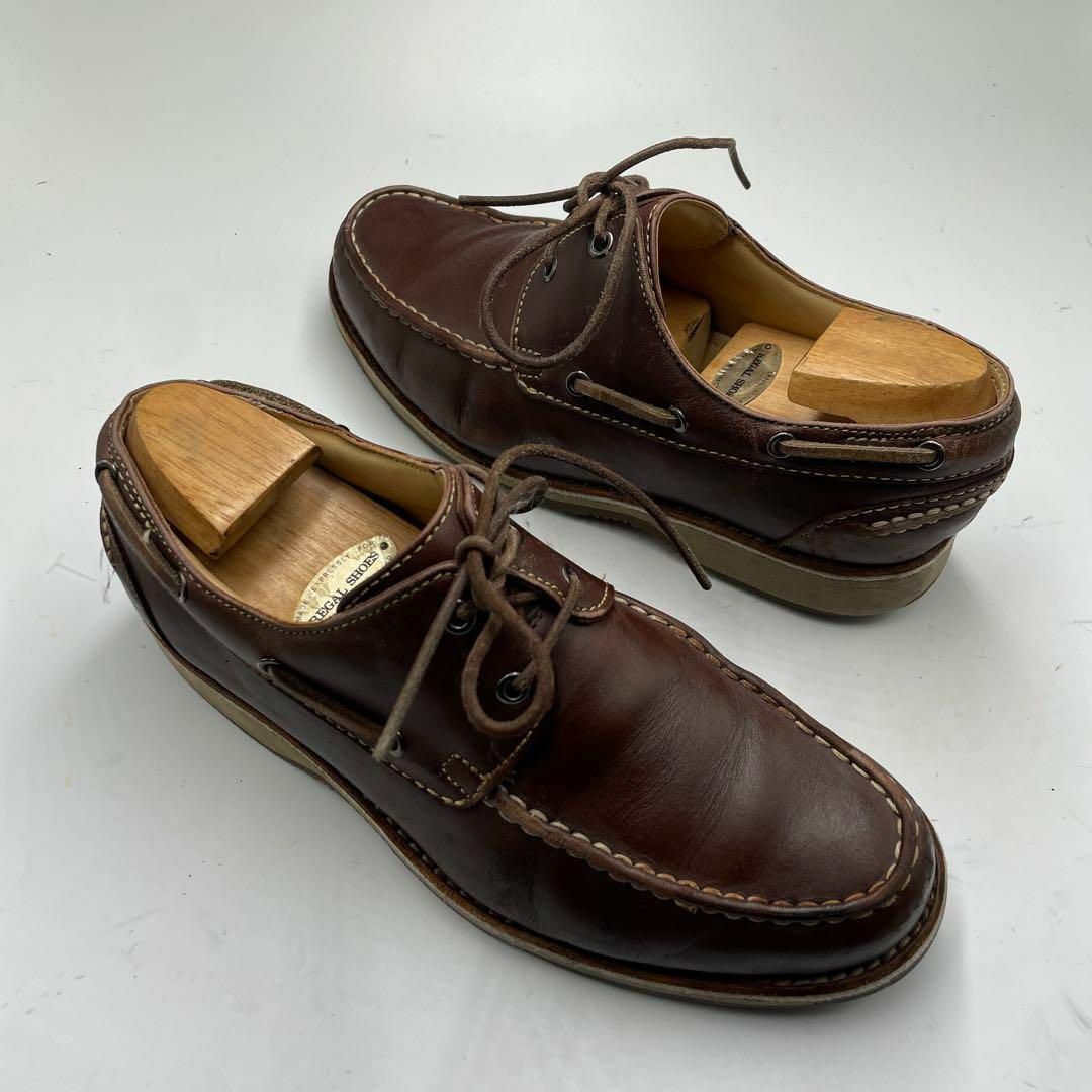 REGAL - REGAL リーガル レザースニーカー W352AG 茶 ブラウン REGAL - REGAL リーガル レザースニーカー W352AG 茶 ブラウン