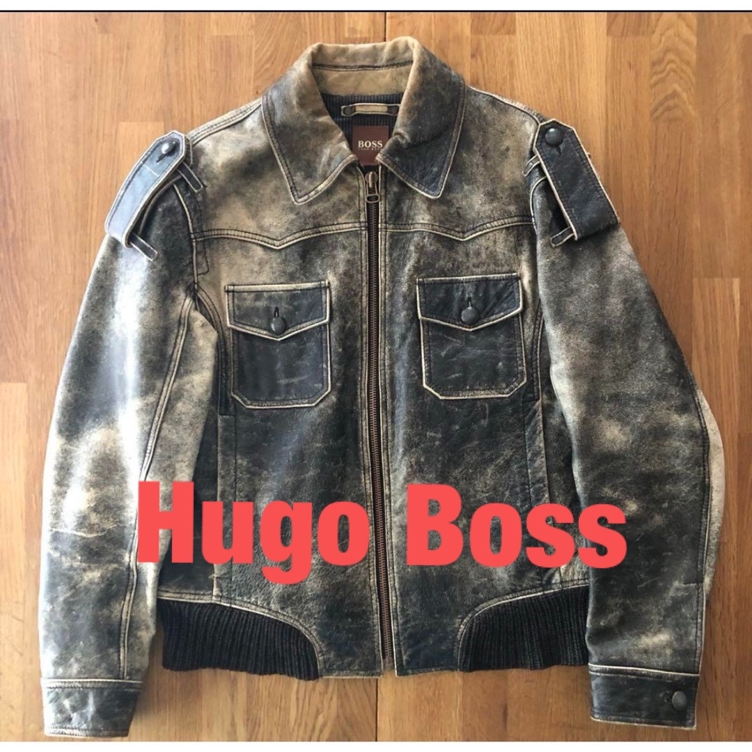 HUGO 弾ん BOSS レザージャケット HUGO 弾ん BOSS レザージャケット