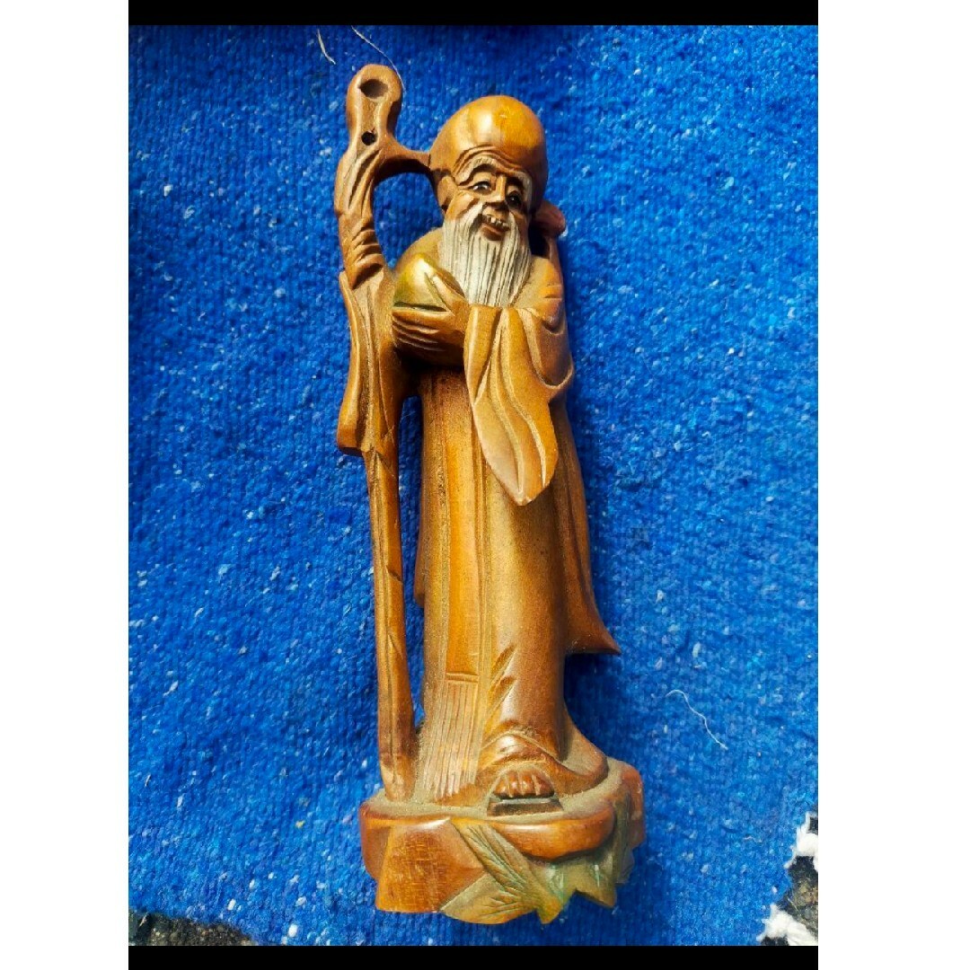 木彫福禄寿木製 中国古美術 || 寿老人 / 福禄寿 | 七福神 古 木彫福禄寿木製 中国古美術 || 寿老人 / 福禄寿 | 七福神 古